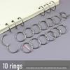 Metal Detachable Loose-Leaf Binder Rings for DIY Albums, Word Cards, and Photo Books