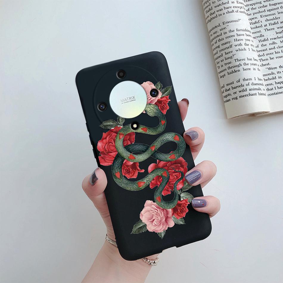 Case For Honor X9a X9b 5G Cover Silicone Soft Fashion Flower Back Shell Coque For Honor X9a X9b X9 a X 9 B 2023 Phone Case Funda