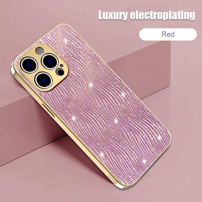 Für iPhone15 Bling Mode Handyhülle Für iPhone15 Pro Max 15 Plus Stoßfeste Bumper Glitzer Harte Schutz Rückseite 15 pro