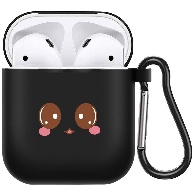 קריקטורה חמוד חיות מחמד כלב חתול בעל חיים ינשוף צמח פרחי אפל עבור אפל AirPods 2 3 כיסויי אוזניות חסינות זעזועים שחורות AirPods Pro Funds Cover