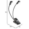 K&M Music Stand Light "Double LED Flex Light" [12243] Color: Black