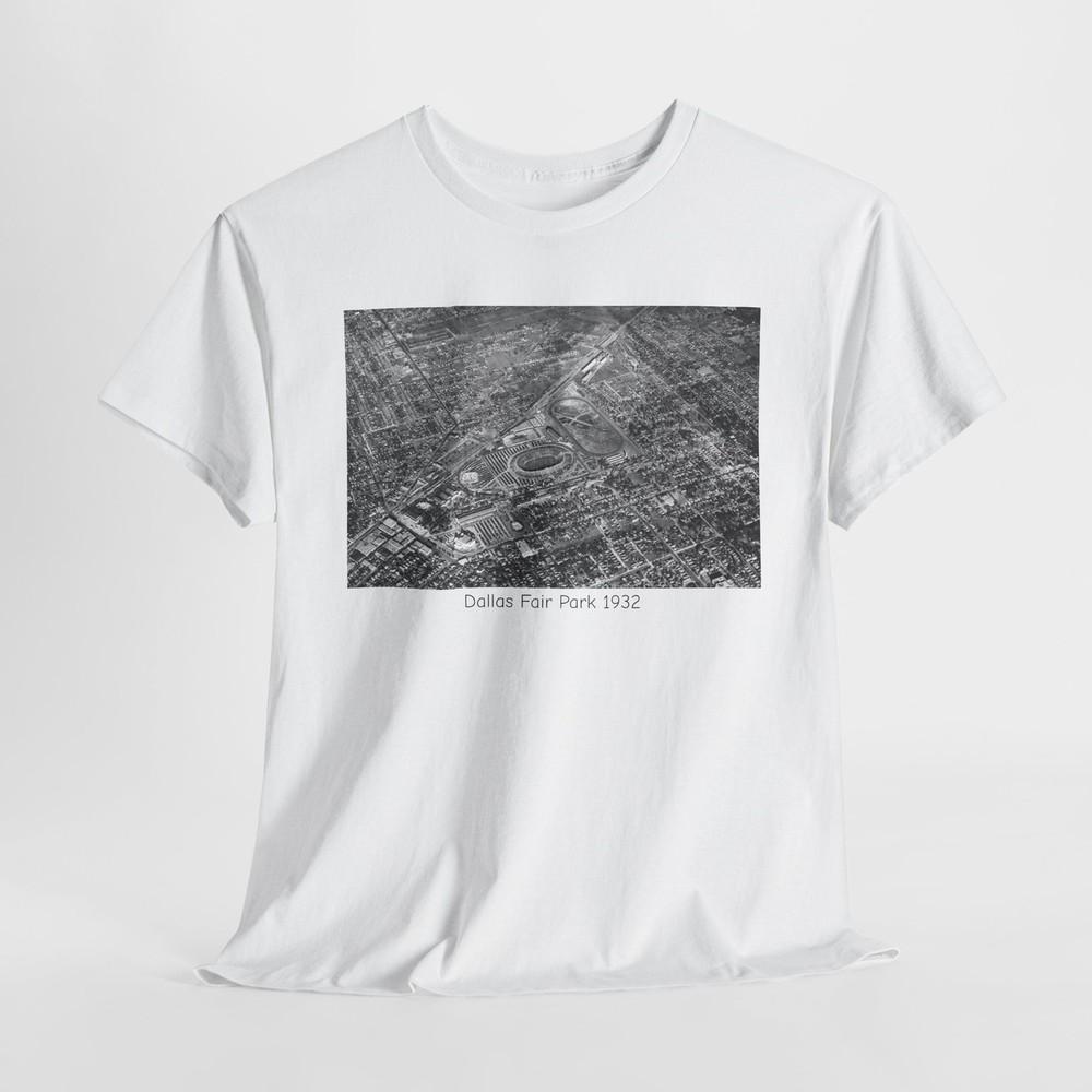 

Dallas Fair Park 1932 T-Shirt, 5000, Retro Vintage Cotton Tshirt Tops Tee, Unisex 4XL
