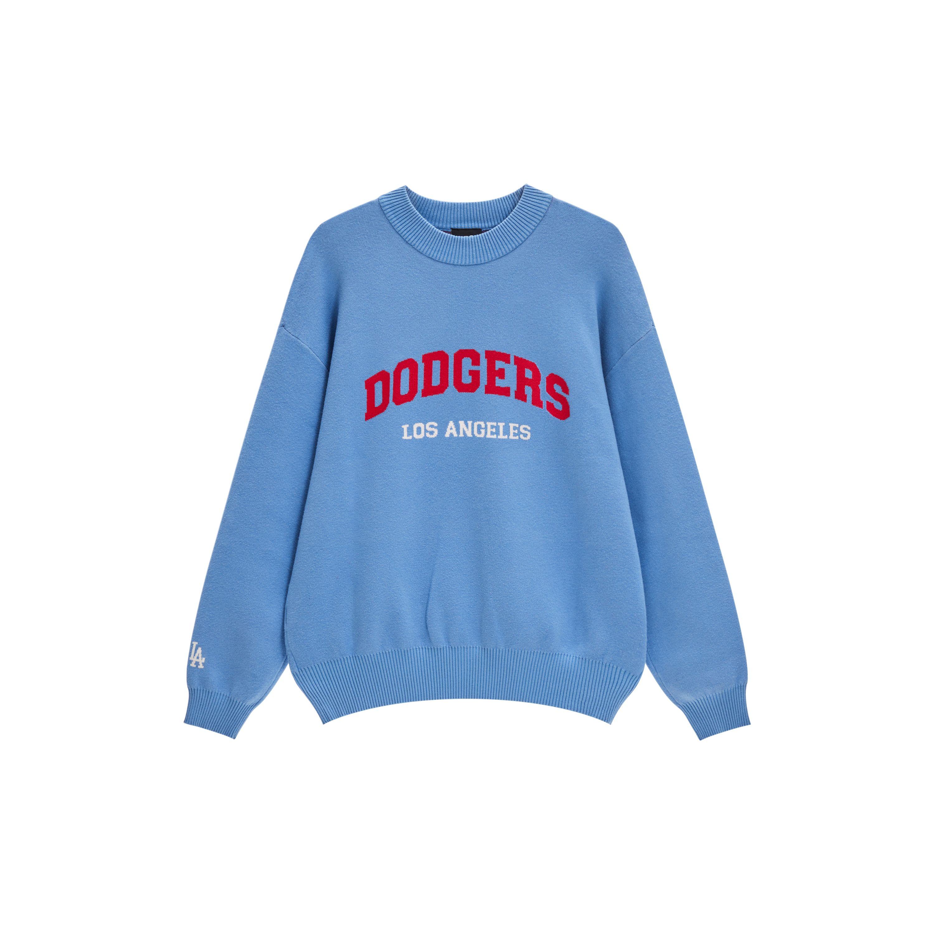 MLB College Stil Buchstaben Jacquard Rundhals Strickpullover Unisex Pullover 3AKPV0134-07SBD M