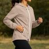 Women Plus Size Lightweight Zip Up Hooded Jacket Long Sleeve Packable Windbreaker with Storage Pouch for Outdoor Travel Hiking Running