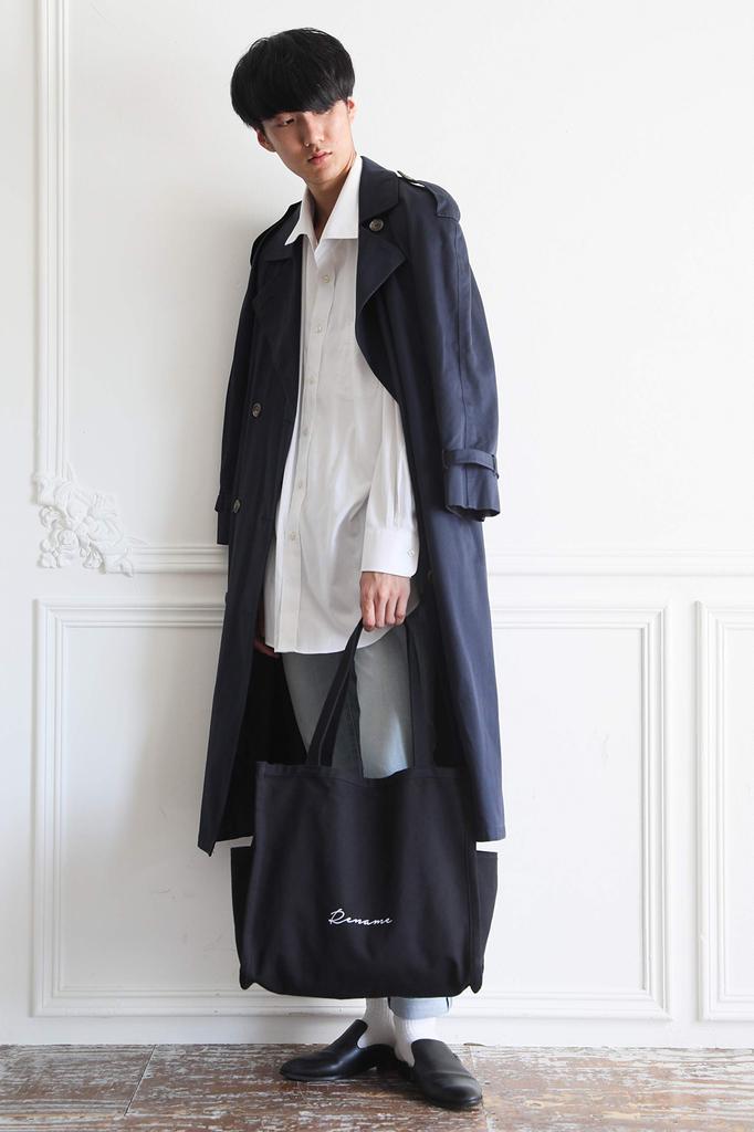 Canvas Box Tote Bag Black [Rename] -