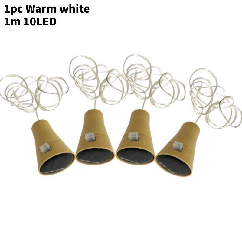 

Solar String Lights Garden Waterproof Outdoor Decor For Patio Parties Warm White 10Led
