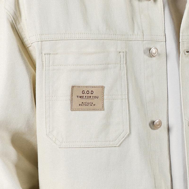 Giacca di Jeans Uomo Autunno Larga Bella Giacca da Lavoro Primavera e Autunno Casual Denim