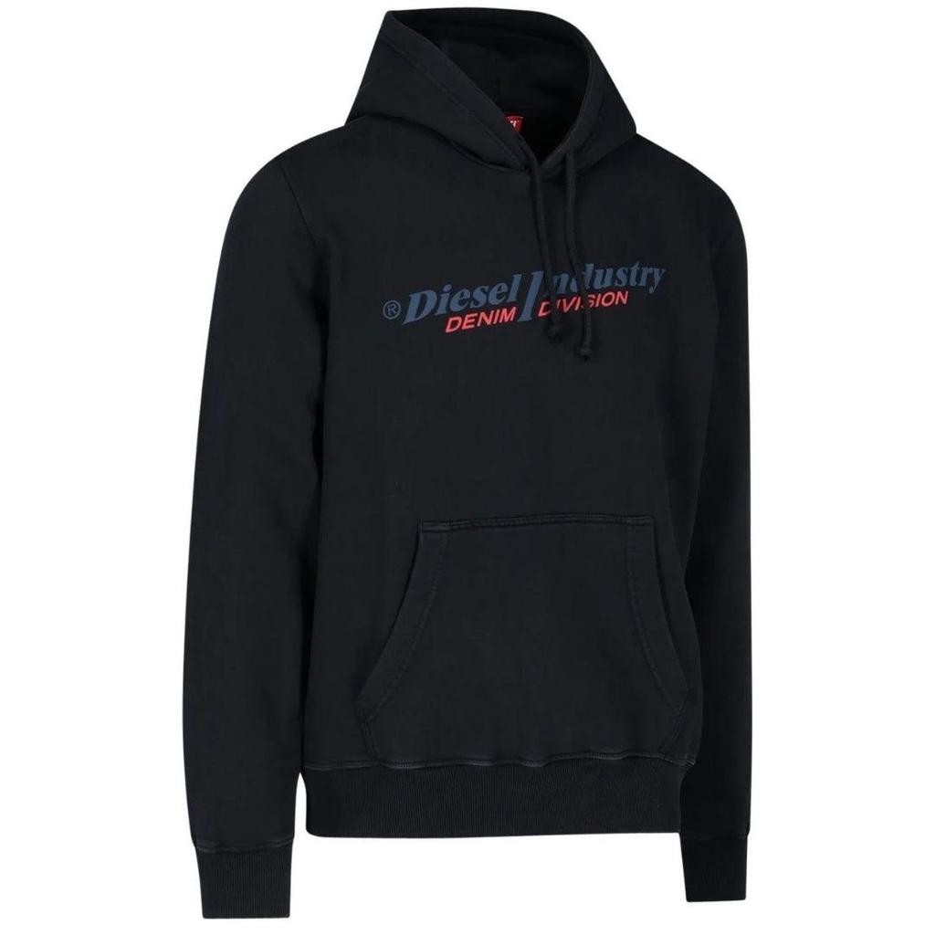 Diesel Mens Industry Denim Division Logo Hoodie