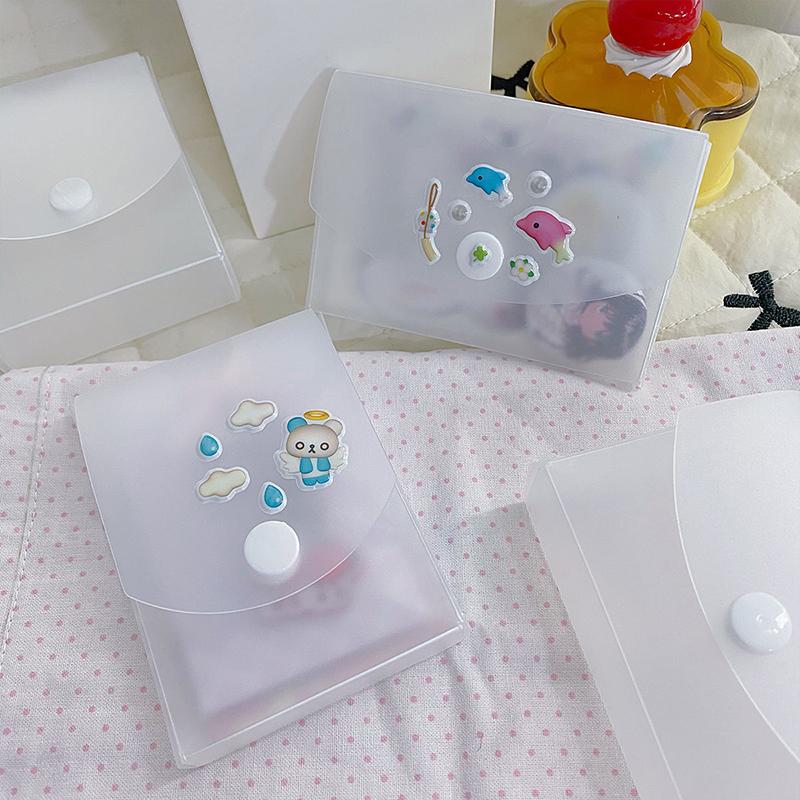 Portable Mini A8 Storage Box Transparent Pocket Storage Box Large Capacity Photocard Storage Box Dustproof Photo Card Organizer