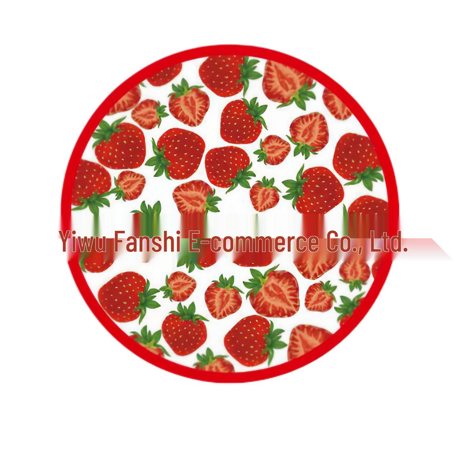 Strawberry-Themed Party Set: Disposable Plates, Cups, Napkins, Tablecloth & Cake Toppers