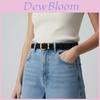 Genuine Leather Womens Vintage Style Casual Belt For Jeans And Office Wear