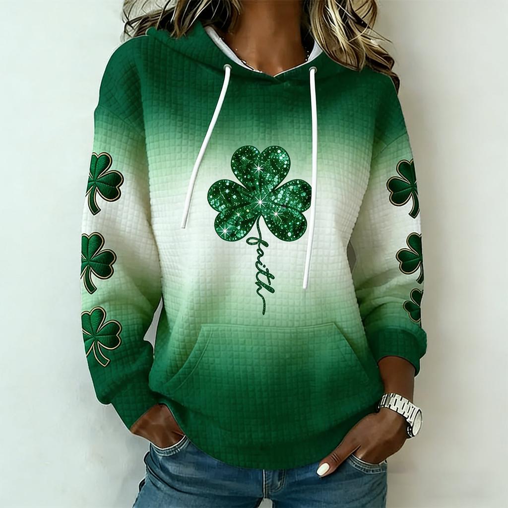 Women'S St. Patrick's Day Sweater Cute Fun Patrick's Day Sweater Spring  Long Sleeve Knitted Sweater