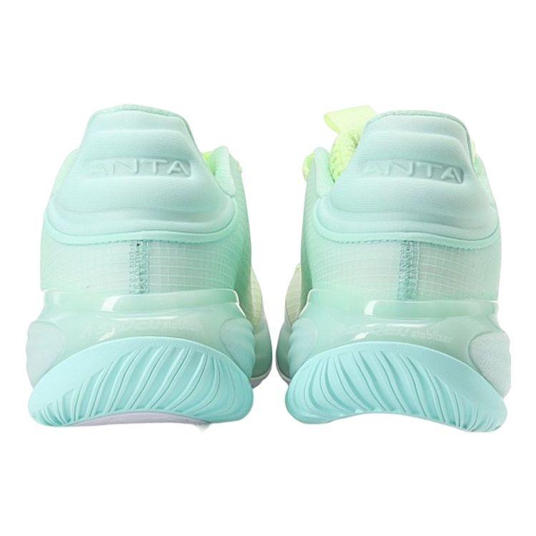Anta Light Bubble 2 Fabric Shock Absorption Non-Slip Wear-Resistant Breathable Support Low-Top Basketball Shoes Men Sneaker Green 112221616-4