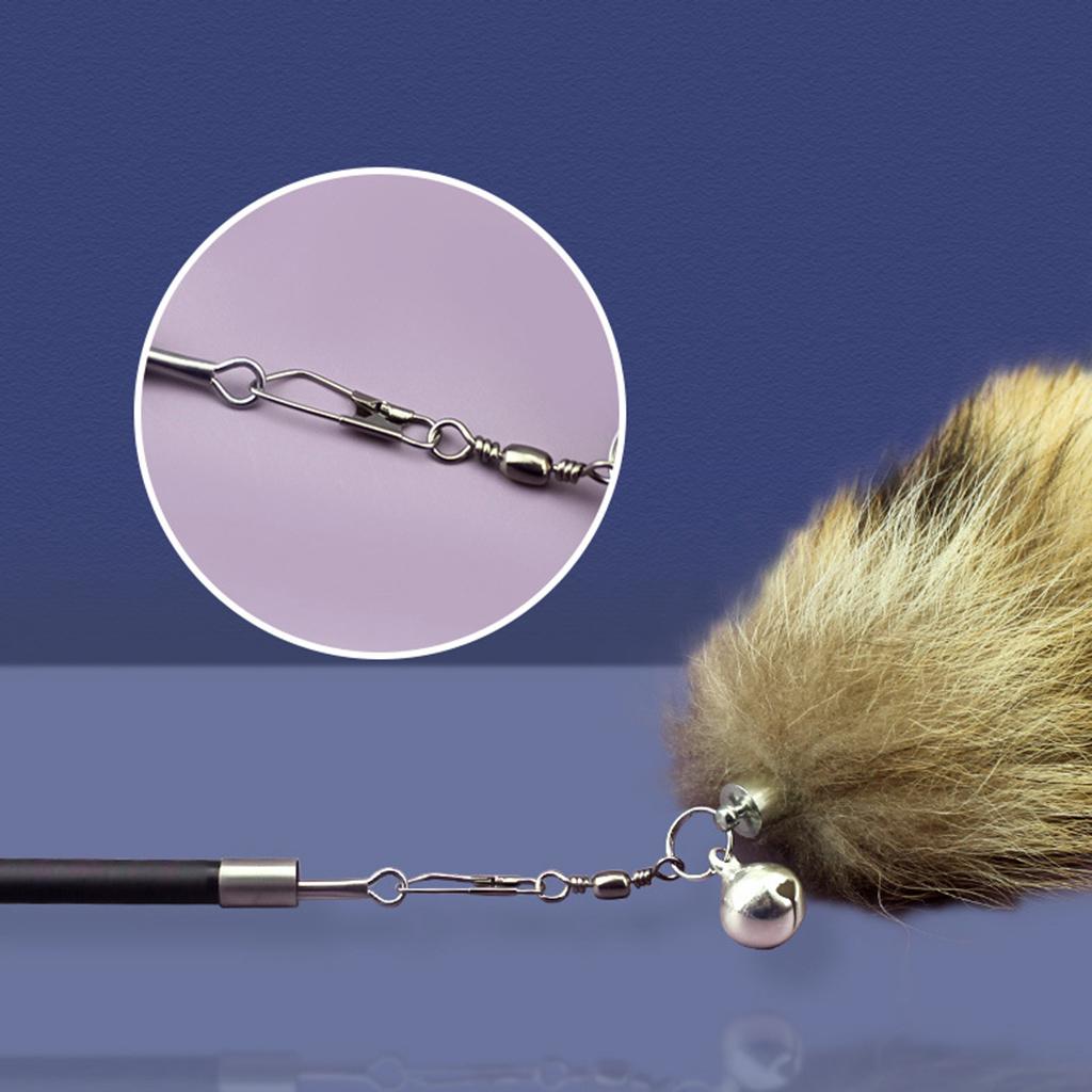 Interactive Cat Feather Toys Cat Wand Toy Feathers Teaser for Indoor Cats Kitten Playing Chasing Exercise