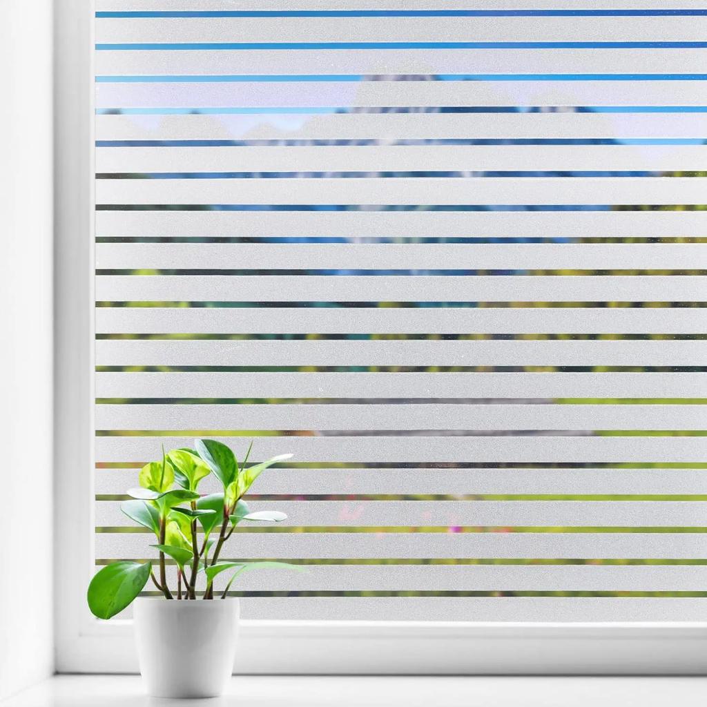 Αυτοκόλλητο Παραθύρου Απορρήτου Στατικής Πρόσφυσης Διακοσμητικό Αποκλεισμού Ήλιου Χωρίς Κόλλα Προστασία Anti-UV Έλεγχος Θερμότητας Αυτοκόλλητα Γυαλιού για Σπίτι