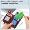 Phone Card Holder Magnetic Snap Detachable Multifunctional Self-adhesive Non-slip Smartphone Stand Zipper Closure