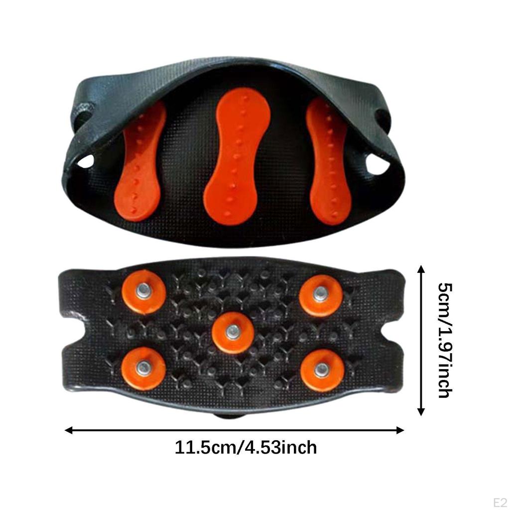 Ice Traction Cleats Non Slip Gripper Jogging Outdoor Walking with 5 Manganese Steel Grips Supplies