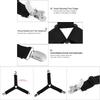 4pcs Adjustable Triangle Bed Mattress Sheet Holder Straps Clips Grippers Fasteners (Black)