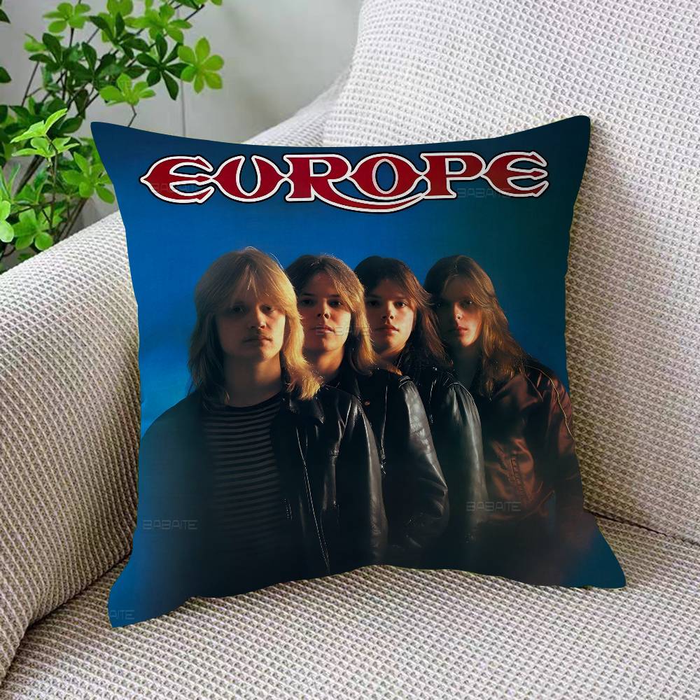 Rock Band E-Europe Pillowcase Toon Gift Cushion Cover Bedroom Home Sofa Chair Seat Decor Pillow Case