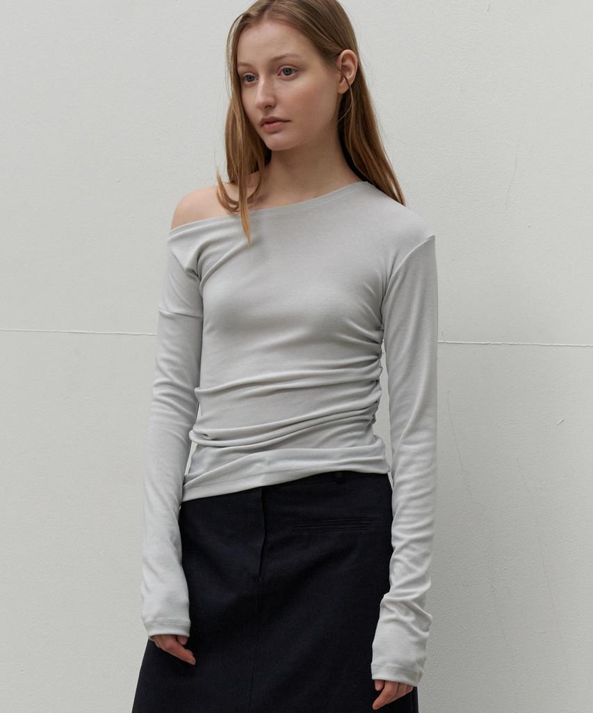 SO IR One Shoulder T-Shirt - Mint