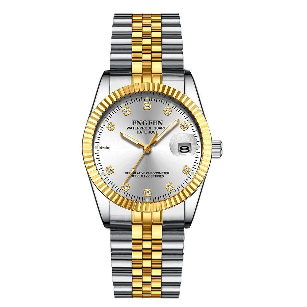 

Водонепроницаемые парные часы Tycoon Gold: Стильные золотые часы для мужчин и женщин