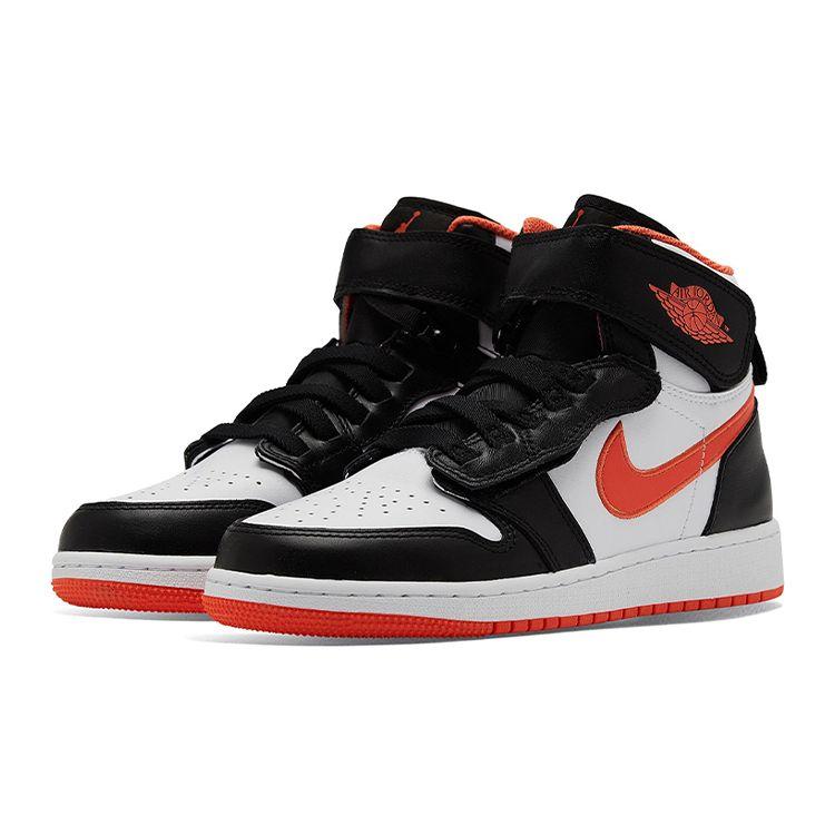 Pantofi sport pentru copii Air Jordan 1 High FlyEase GS Turf Orange Negru Alb CT4897-008