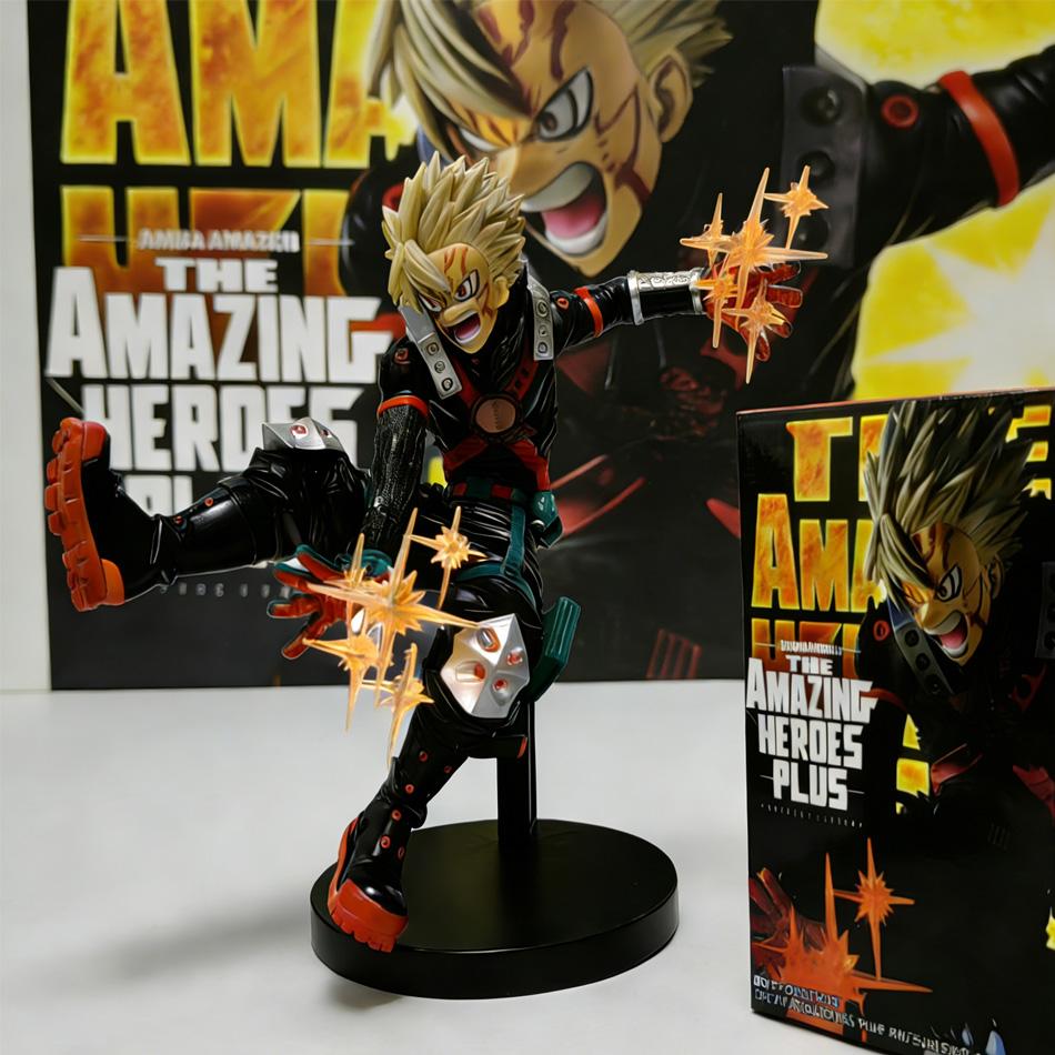 High Quality 18cm My Hero Academia Anime Bakugou Katsuki MAXIMATIC Original Anime Figure Action Figures Model Figurine Collection