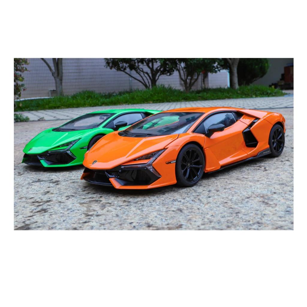 1/18 Lamborghini Revuelto Superca Alloy Model Car Toy Diecasts Metal Casting Sound and Light Car Toy for Children Vehicle