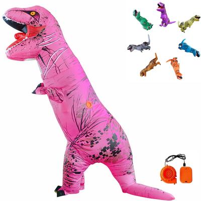 REKUCCI Tyrannosaurus Rex Dinosaur Inflatable Dinosaur Costume for and Perfect for School and Events Child Size Costume, Halloween, Adults, Kids,