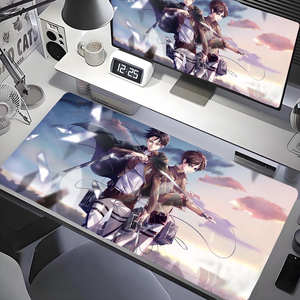 AAttack On TTitan Mouse Pad Desk Mouse Pad Cute HD Desk Pad Extended Gaming Keyboard Mats Large Xcm XXL Gamer Mousepad