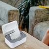 Baby Wipes Dispenser with Lid, Portable Wipes Container for Home and Office, Moisture-Lock Design, Beige Wet Wipes Box