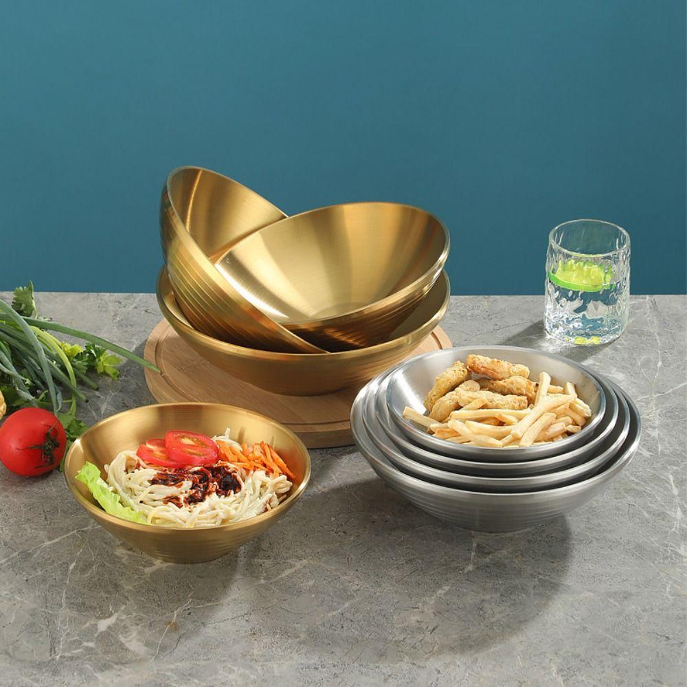 Heat Insulated Ramen Bowl Anti Fall Instant Noodles Bowl Smooth Double Layer Rice Bowl  Restaurant