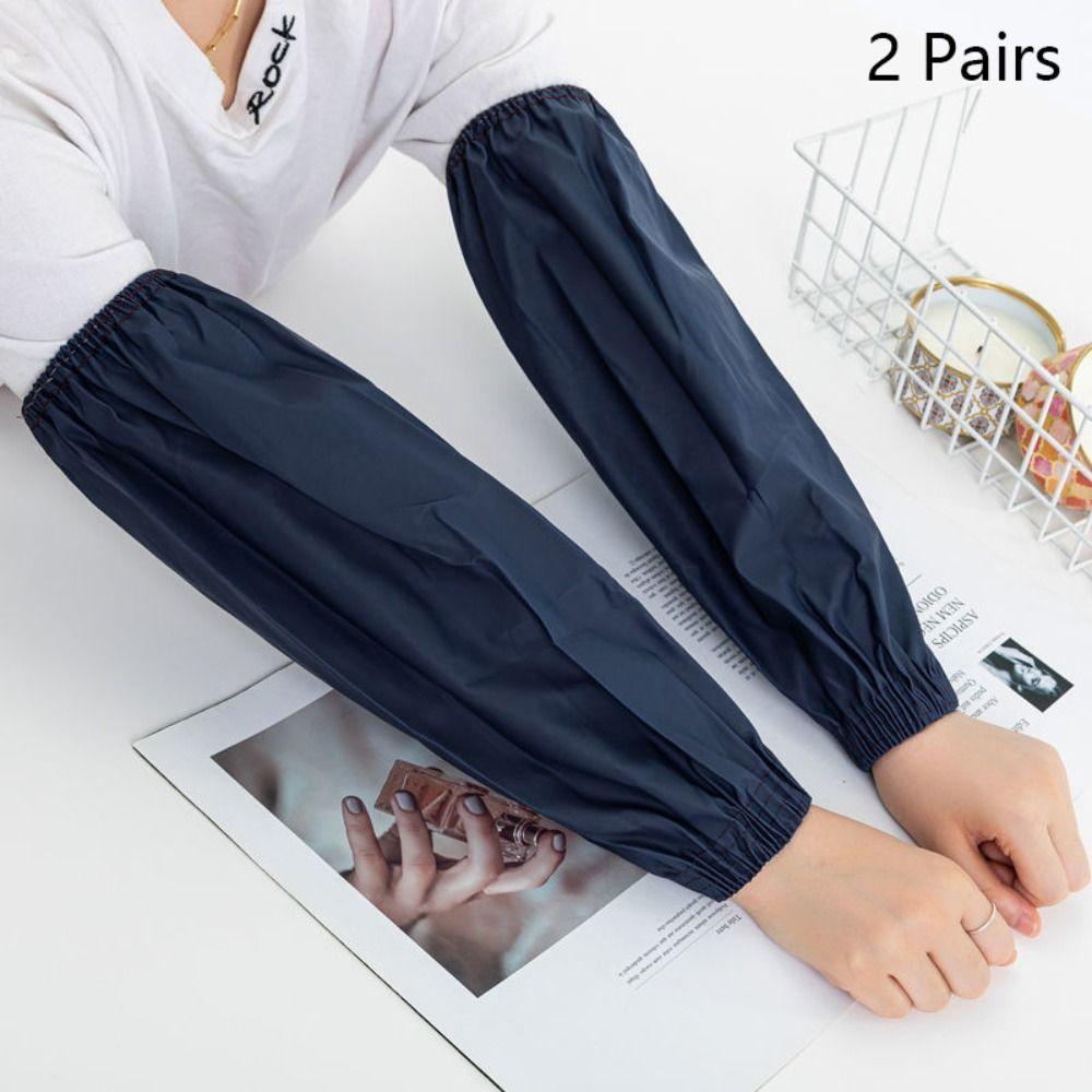 2 Pairs Waterproof Oversleeves Leather Arm Sheath Covers Arm Sleeves  Men Women