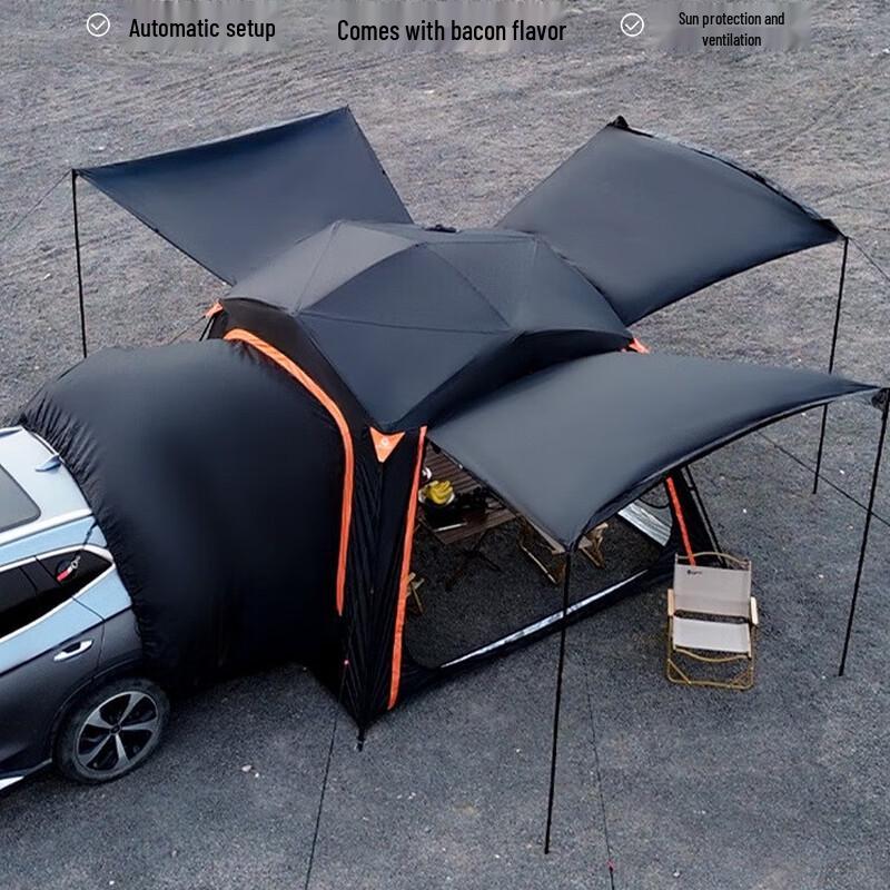 OEING Quick-Open Car Tent with Extended Awning