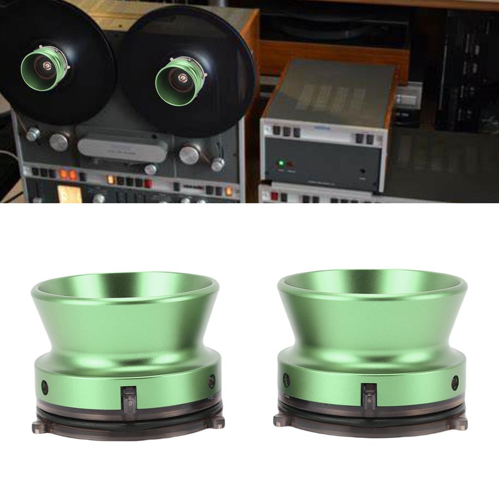 1 Pair NAB Hub Adapters Aluminum Alloy 1Celsius4 10 Inch Opener Nab Adapters Professional Loading Device with Lock for Reel To Reel Tape Rec