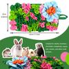 Small Animal Feeding Mat Suitable for Rabbits, Hedgehogs, Guinea Pigs, and Mice Interactive Cute Floral Design Fun Feeding Mat