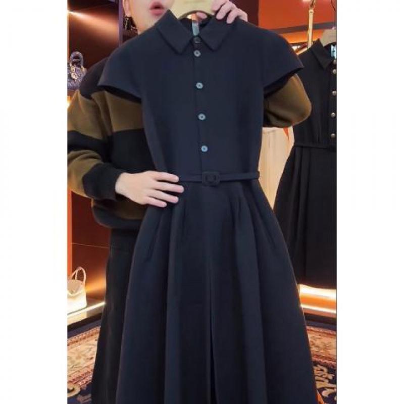 

2024 Шикарное облегающее платье Хепберн во французском стиле: Универсальная и элегантная длинная юбка для женщин 2XL [For 130-145 lbs]