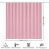 Soft Pink Hexagon Shower Curtain Bath Decor For Home Decoration Polyester Water-Resistant Bath Cover 72X78 Inches (183Cm X 198Cm