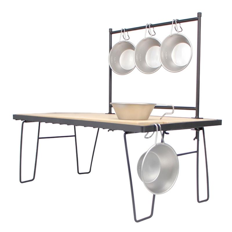 Stainless Steel Camping Cup 16.5x12cm Portable for Barbecue Hiking Camping Picnics Hangable Soup Bowl