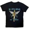 Nirvana Black Cotton Unisex Tshirt 2026 Summer New Oneck Loose Shirt Y2k Grunge Hiphop Style Unisexs Soft Short Sleeve Shirt