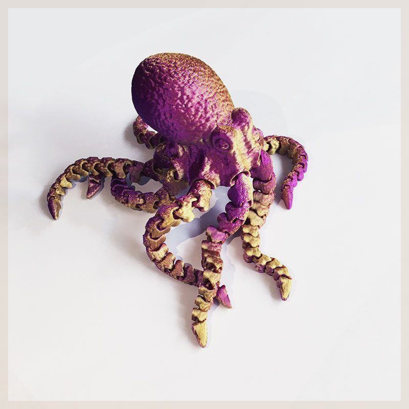 3D Printing Octopus Ornament Fish Tank Landscape Jewelry Internet Celebrity Toy Octopus Model Simulation Creative Handmade Gift
