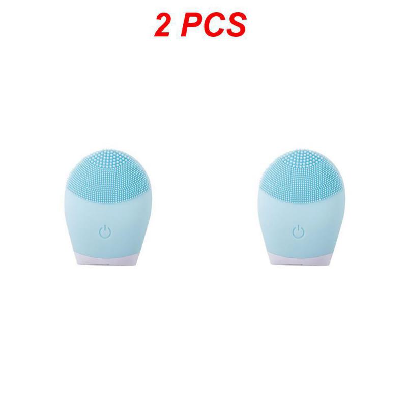 1~8KS Elektrický čistič na obličej Silikonový čisticí kartáček na obličej Pore Hluboké černé tečky Mycí make-up Odstraňovač pěny Sonický