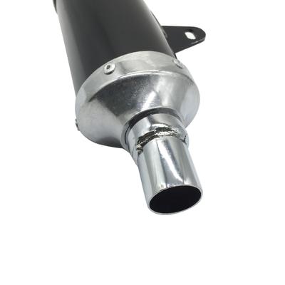 28 מ"מ צינור משתיק פליטה מתאים לאופני עפר לאופנועים טרקטורונים Quad 50cc-150cc שחור