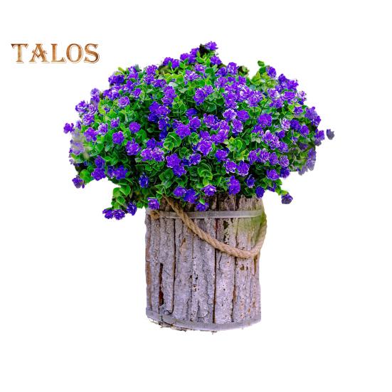 

5 связок искусственных цветов для домашнего декора, всепогодные реалистичные искусственные растения, круглогодичное цветение, имитация букета для наружного и внутреннего декора фиолетовый