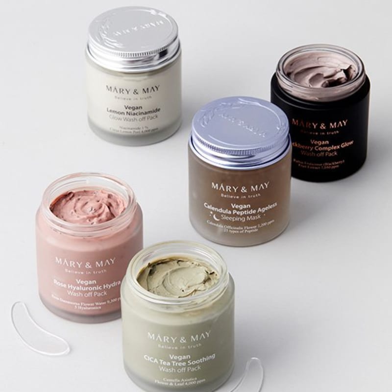 [Marienmay] Vegan Wash-Off Pack 5 Types (Choose 1)