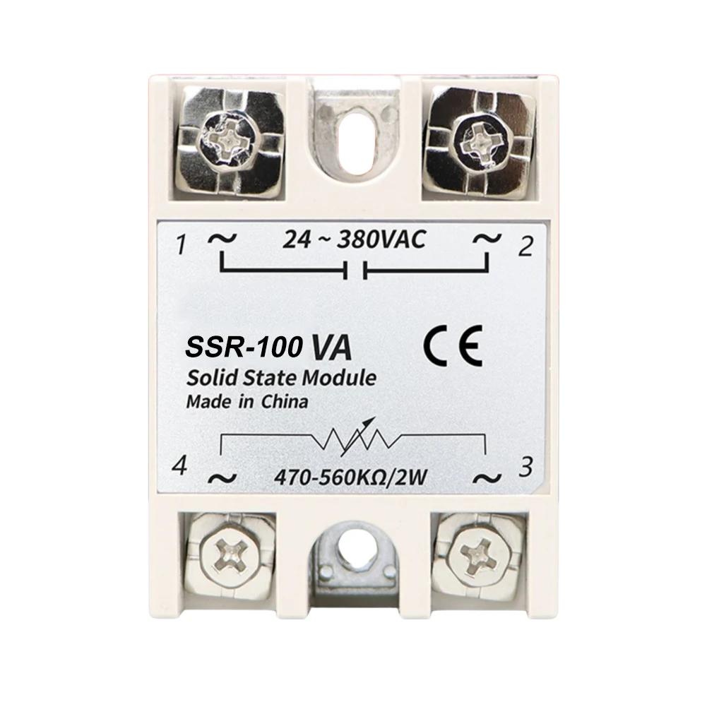 62*45mm Voltage Regulating Relay Solid State Switch Sensitive Switching Speed Copper Heat Sink Heat Sink Required