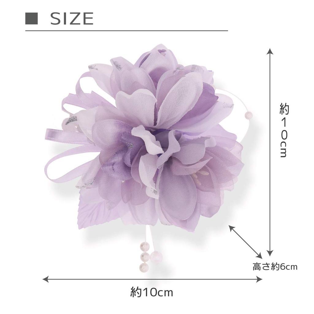 Soft Gradient Corsage Brooch Pin Clip for Wine [Crane's Collection] Women,