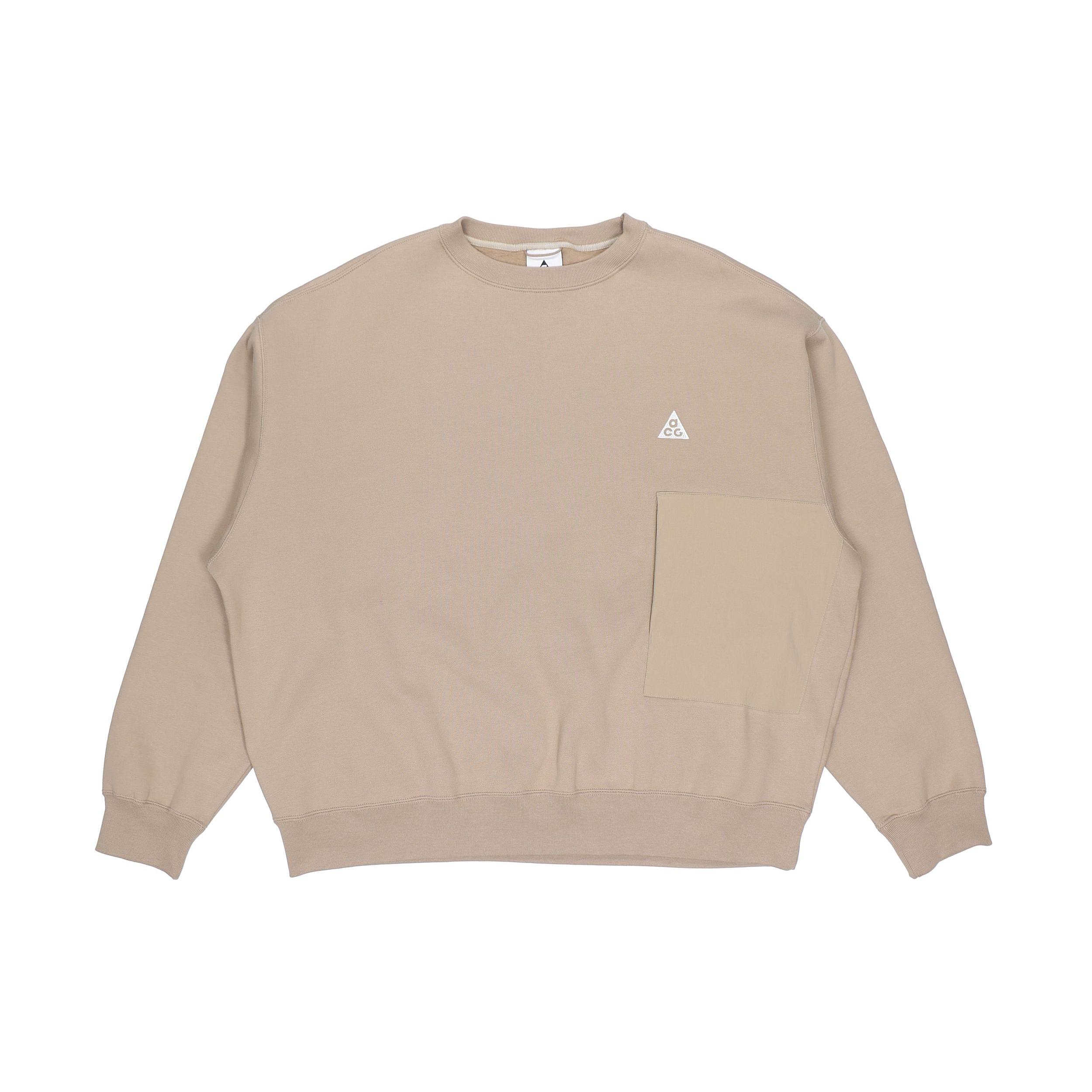 

New Nike ACG Sweatshirt Men s Khaki CV0683-247 XXL