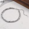 EFFIE QUEEN Classic Design 4mm Beads Bracelet Genuine 925 Sterling Silver Women Simple Dainty Beaded Chain Bangles Jewelry GAB01