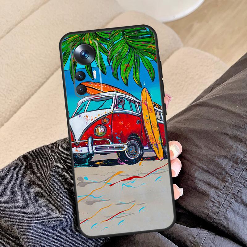 Combi Van Surf Case For POCO F5 X5 X3 Pro F4 X4 F3 C65 Cover For Xiaomi 13T Pro 11T 12T 14 12 13 Lite 12X